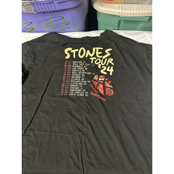 Rolling Stones Stones Tour 24 Hackney Diamonds Black T-Shirt Size 2XL - Picture 4 of 4